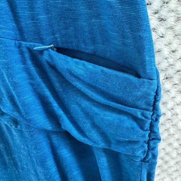 Toad&Co Dress Womens XL Blue Stretch Long Island Maxi Drop Waist Scoop Neck - Picture 8 of 15